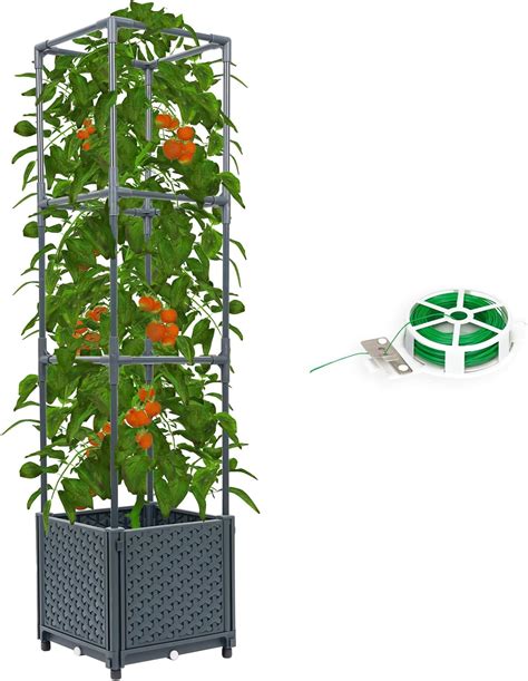 Amazon Raised Garden Bed Tomato Planter Trellis For Garden Planter