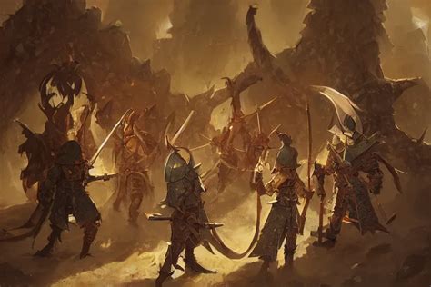 Dungeons And Dragons Fantasy Painting Phalanx Of Stable Diffusion