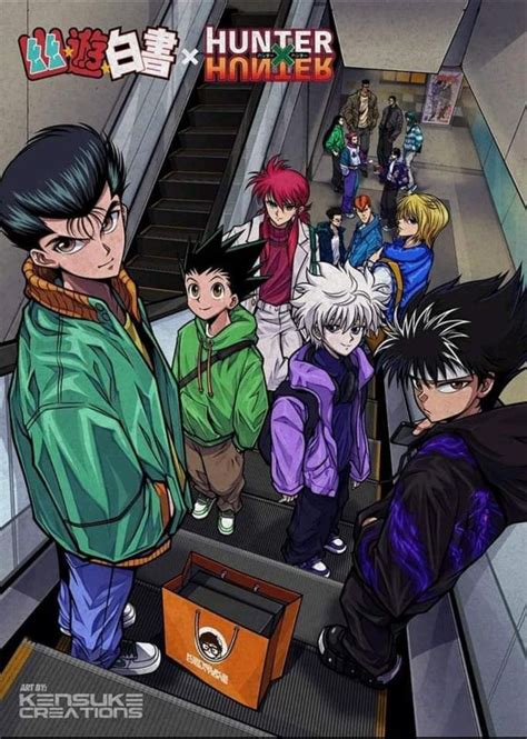 Ghost Fighter X Hunter X Hunter Yu Yu Hakusho Anime Hunter X Hunter