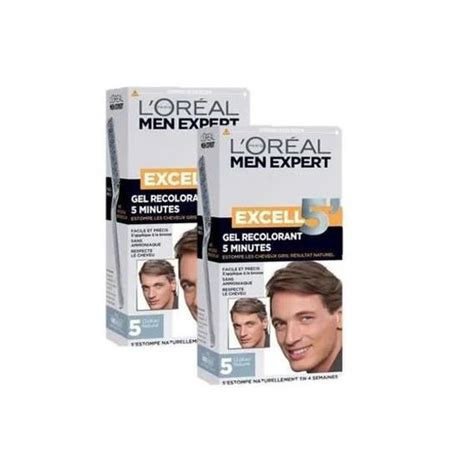 Lot de 2 LORÉAL PARIS Men Expert Excell 5 Coloration Homme