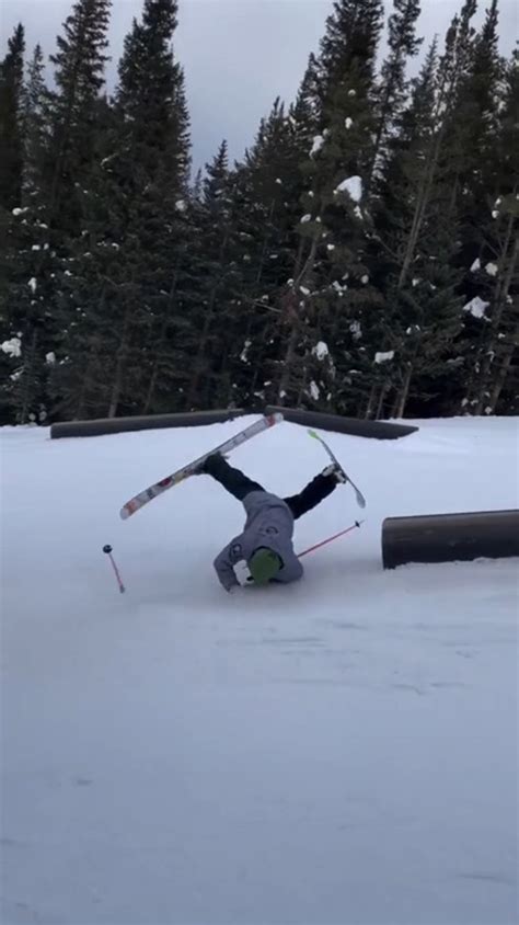 Guy Attempting Ski Trick Fails Miserably Jukin Licensing