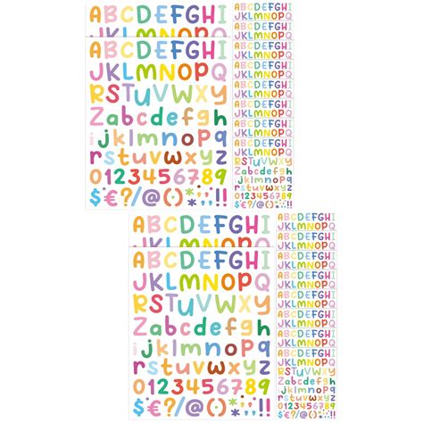 Alphabet Stickers Script Pantry Labels Vinyls 20 Sheets Mail Toys Self