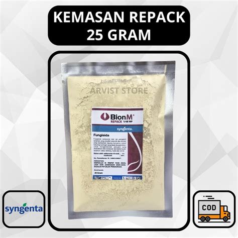 Jual Fungisida BION M 1 48 WP Repack 25 Gram Syngenta Mancozeb 48