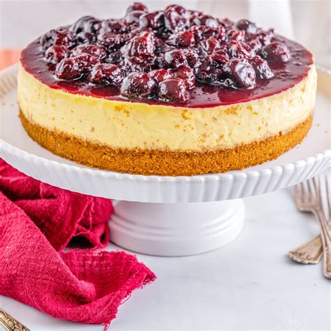 Homemade Cherry Cheesecake • Food Folks And Fun