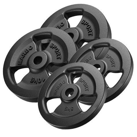 Tri Grip Weight Plates Made Of Cast Iron Set Kg X Kg X