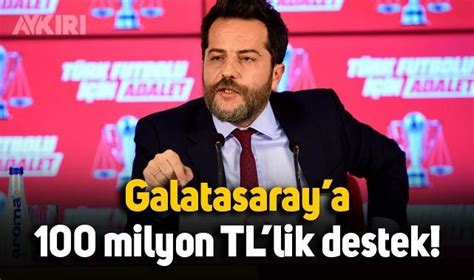 Erden Timur Dan Galatasaray A 100 Milyon TL Lik Destek Spor AYKIRI