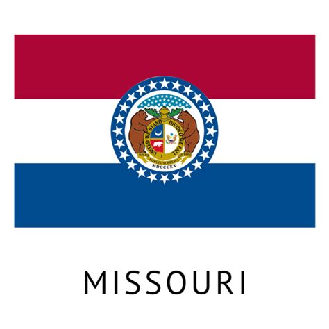 Dise O Png Y Svg De Bandera Del Estado De Missouri Para Camisetas