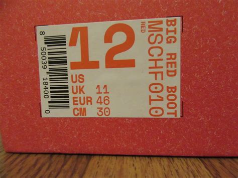 MSCHF Big Red Boot Size 12 Red MSCHF010 Astro Boy BRB Brand New NIB DS