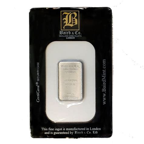 Buy 1 4 Oz Baird Mint Rhodium Bar Guidance Corporation