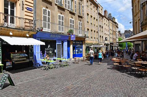 Metz, France - July 25 2016 : Picturesque Old City in Summer Editorial ...