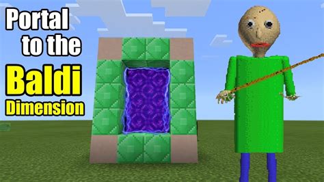 Portal To The BALDI Dimension Minecraft PE YouTube