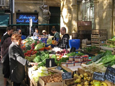 Outdoor Morning Markets in Aix-en-Provence France