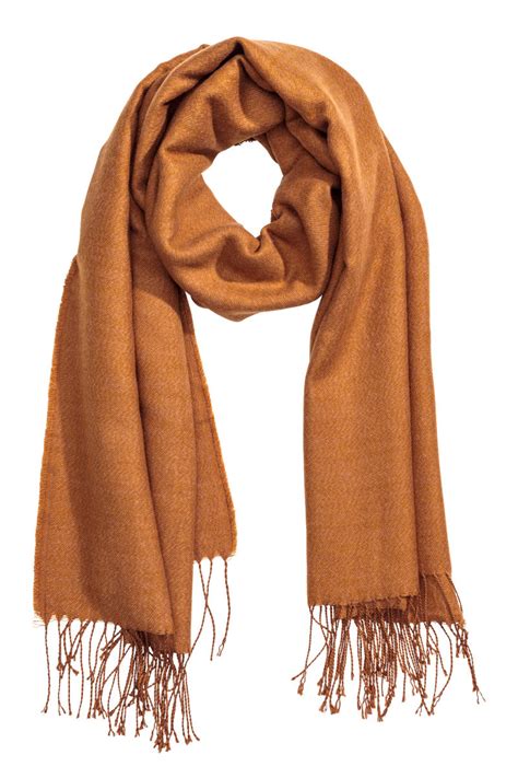 Woven Scarf Camel Sale Handm Us