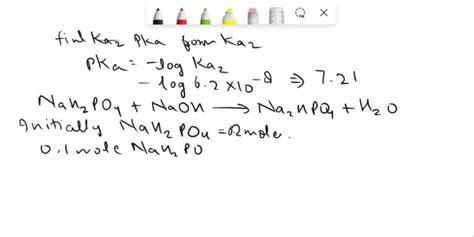 A Buffer Solution Is Prepared By Dissolving Mol Of Nah Po And