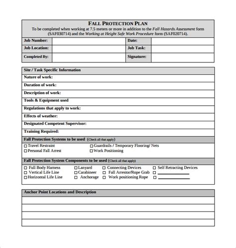 Fall Protection Certification Template Templates Intended For