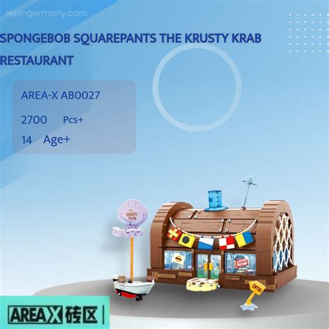 Area X Ab0027 Spongebob Squarepants The Krusty Krab Restaurant With 2700 Pieces Lepin Germany