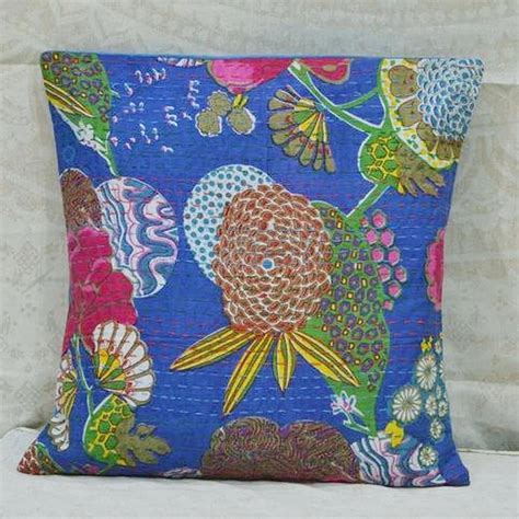 Home Living Boho Cushion Indian Cushion Cover 20x20 Inches Hand