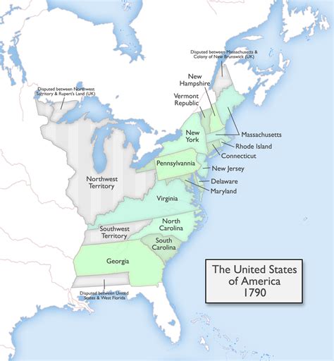 Map Of Usa 1790 By Monkeyflung On Deviantart