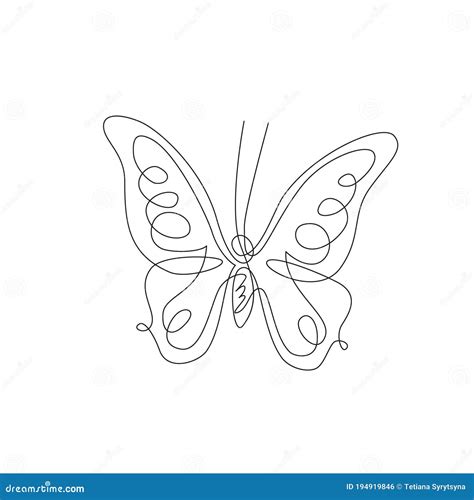 Butterfly Line Drawing Outline