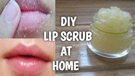 Diy Lip Scrub How To Make Lips Soft Smooth And Pink Natural Homemade Lip Scrub Youtube