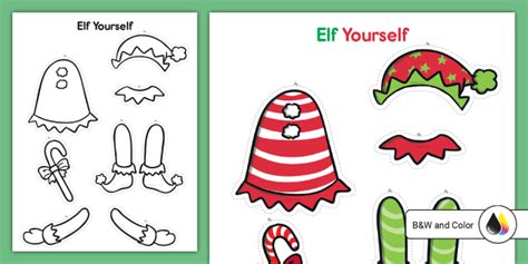 Elfie Template Primary Resource Twinkl Teacher Made