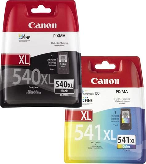 Canon Original PG 540XL Black CL 541XL Colour Ink Cartridge Bundle Pack