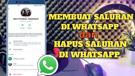 Cara Membuat Saluran Dan Menghapus Saluran Permanen Di WhatsApp YouTube