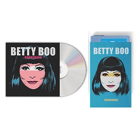 Betty Boo Official Store Betty Boo Boomerang Signed Cd Blue