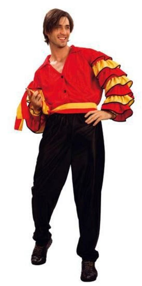 Spanish Rumba Man Flamenco Dancer Costume Fun Fancy Dress Mega