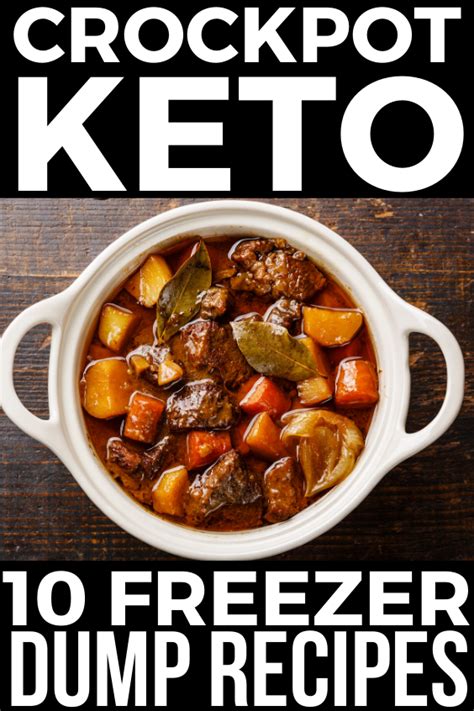 10 Easy Keto Crockpot Freezer Dump Meals To Save Your Sanity Dump Meals Keto Meal Prep Keto