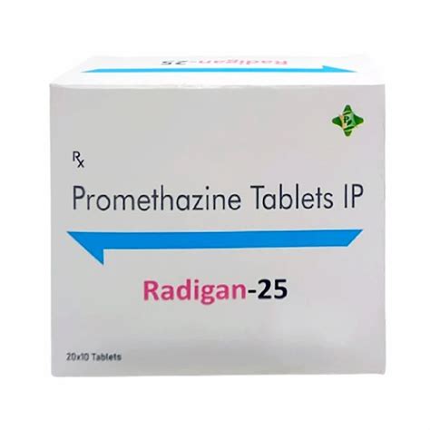 Radigan 25mg Promethazine HCL Tablets At Rs 40 Stripe Phenergan