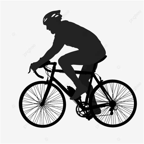 Cyclist Silhouette PNG Transparent Silhouette Of A Cyclist Male On