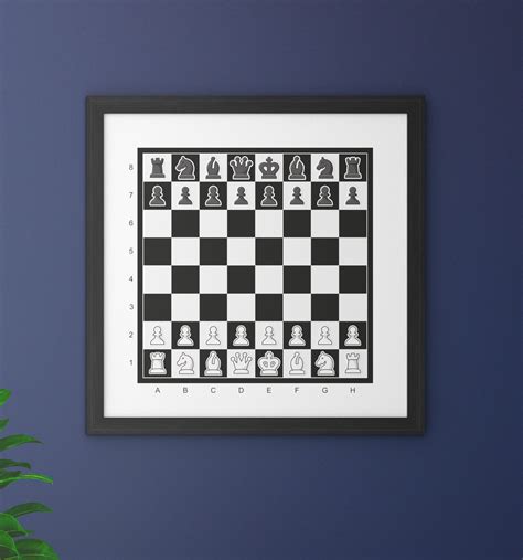 Vertical Magnetic Chessboard With Moveable Pieces For Wall Mount Etsy