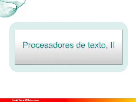 PPT Procesadores De Texto Ii DOKUMEN TIPS