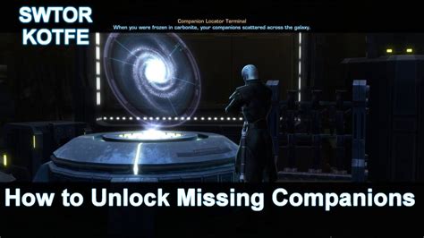 SWTOR How To Locate Your Old Companions After KotFE Chapter 9 Video