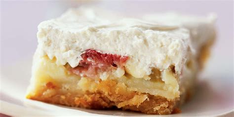 Rhubarb Custard Bars Recipe Myrecipes