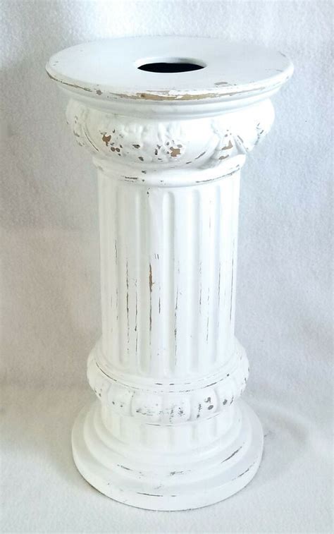 Plaster Column Plant Stand