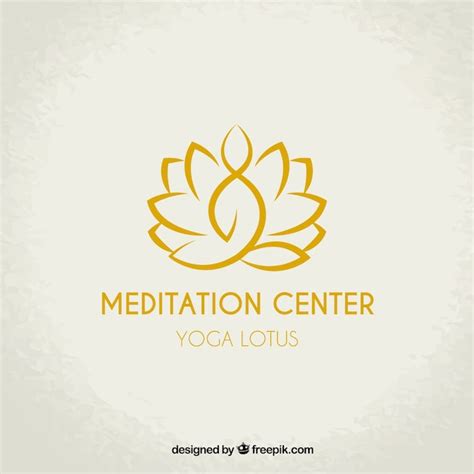 Meditation Center Logo Vector Free Download