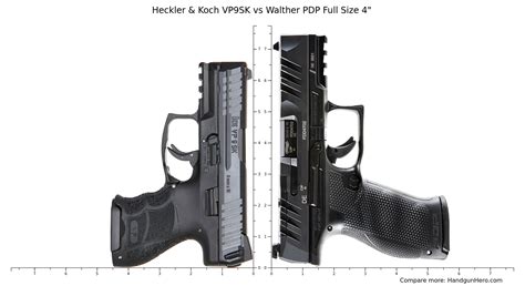 Heckler Koch VP9SK Vs Walther PDP Full Size 4 Size Comparison