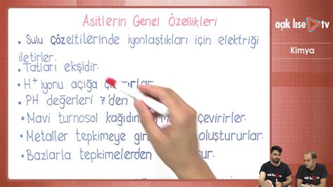 Kimya Asitler Bazlar Ve Tuzlar Asit Ve Bazlari Taniyalim P