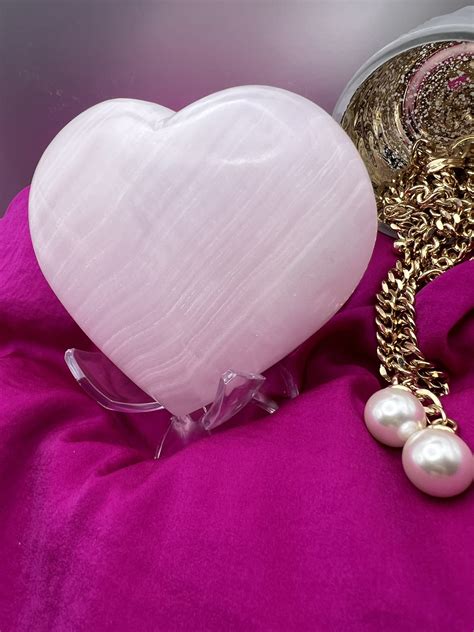 Pink Calcite Hearts