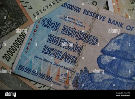 One Trillion Dollar Banknote Zimbabwe Hi Res Stock Photography And