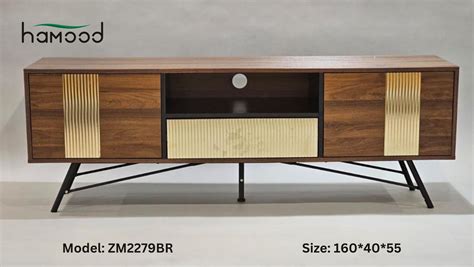 Modern TV Table Model ZM2279BR - Hamood TV