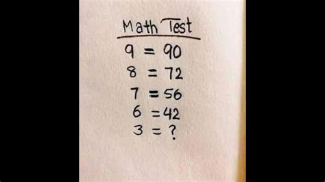 Brain Teaser Can You Find The Value Of Number 3 In This Maths Test