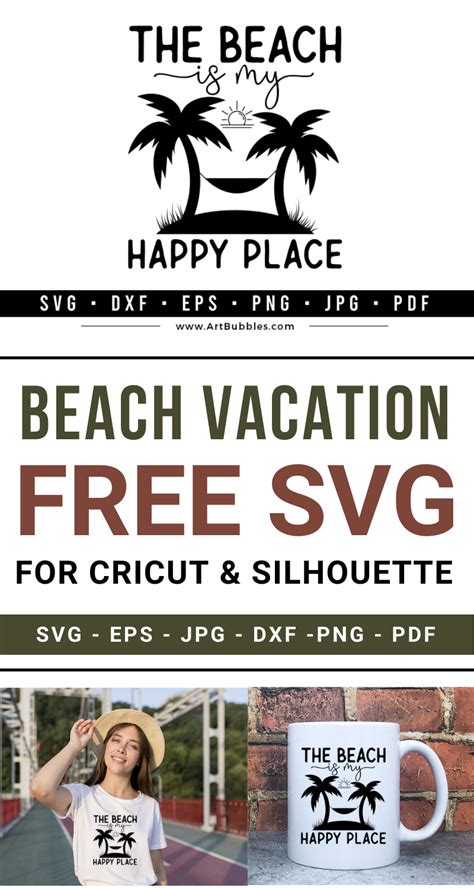 Free Svg Beach Life Svg The Beach Is My Happy Place Beach