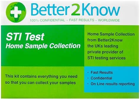 Chlamydia Sti Home Test Kit By Better2know Easy To Use Std Sexual