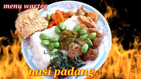 Mukbang Nasi Bungkus Rendang Sapi Daun Singkong Sayur Nangka Pete