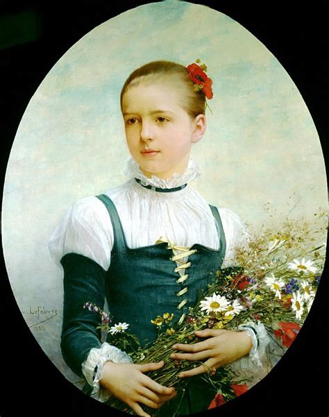 Portrait Of Edna Barger Of Connecticut Jules Joseph Lefebvre