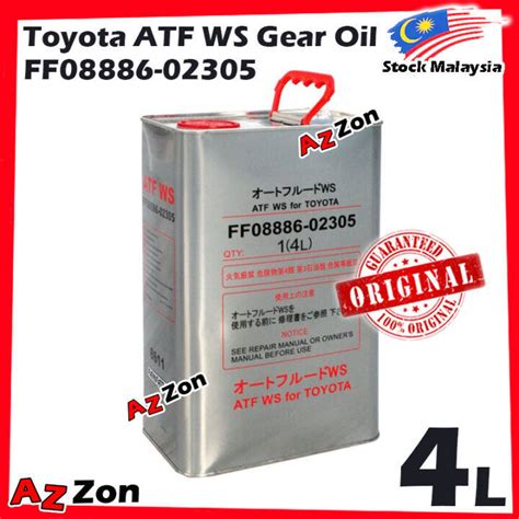 Toyota Atf Ws Auto Gear Oil Automatic Transmission Fluid Original