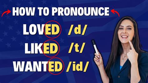 How To Pronounce Ed In English Regular Verbs In The Past Youtube